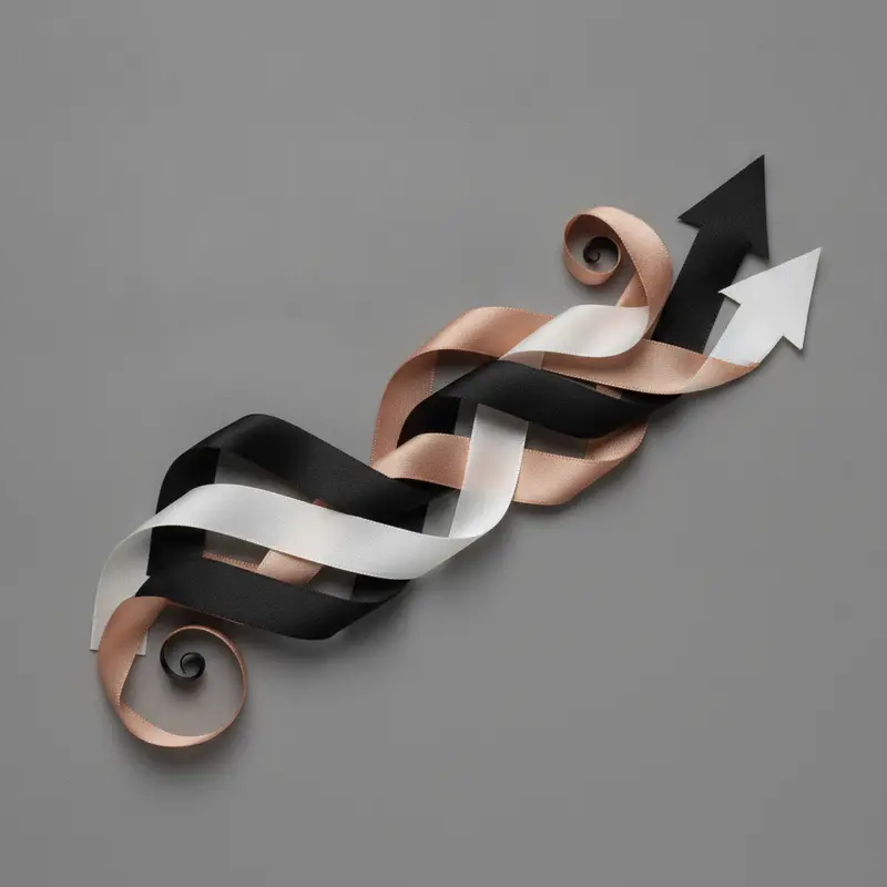 Abstract art evoking growth targets and goals