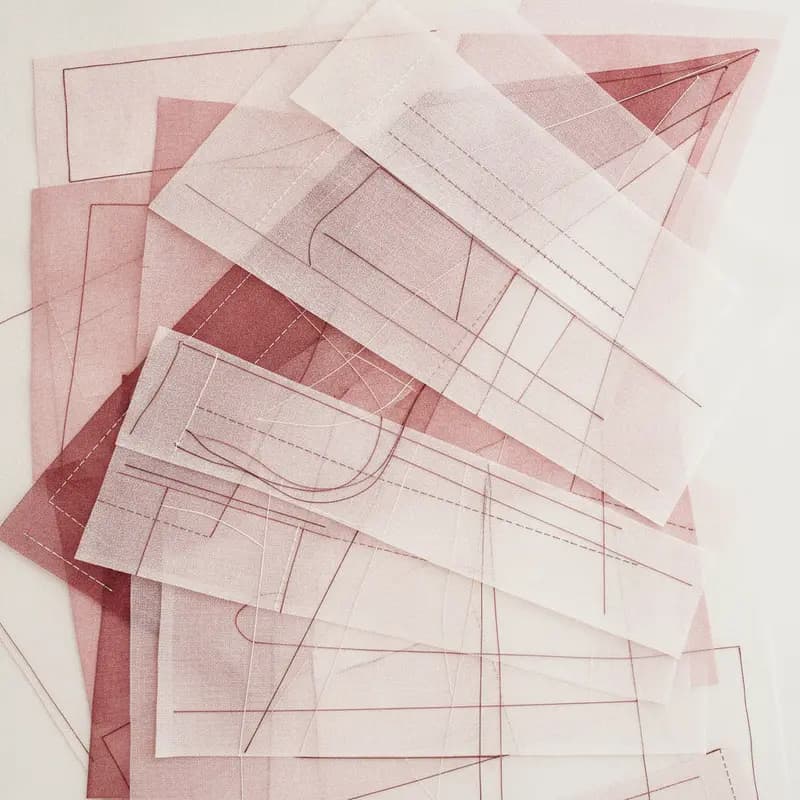 Abstract art evoking scope of work and project blueprint