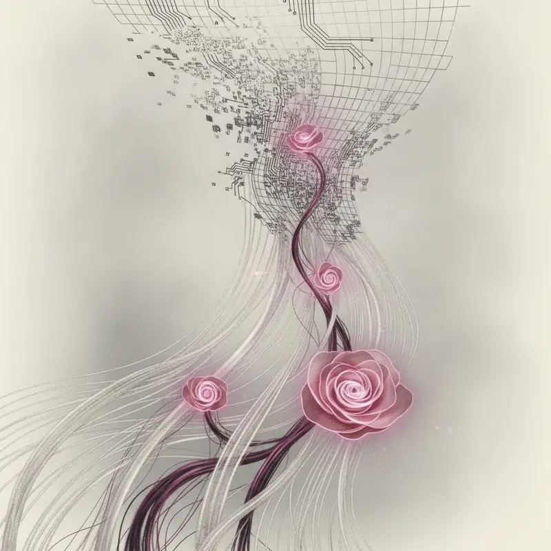 Abstract art evoking online launch and revenue system