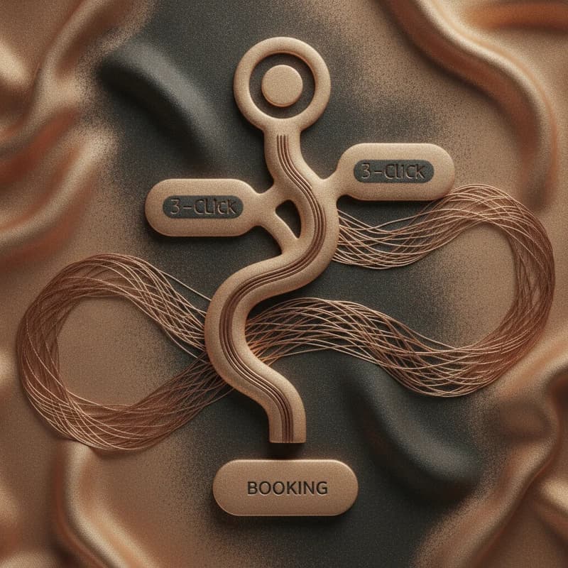 Abstract visual representing for UAE massage centers Web Design
