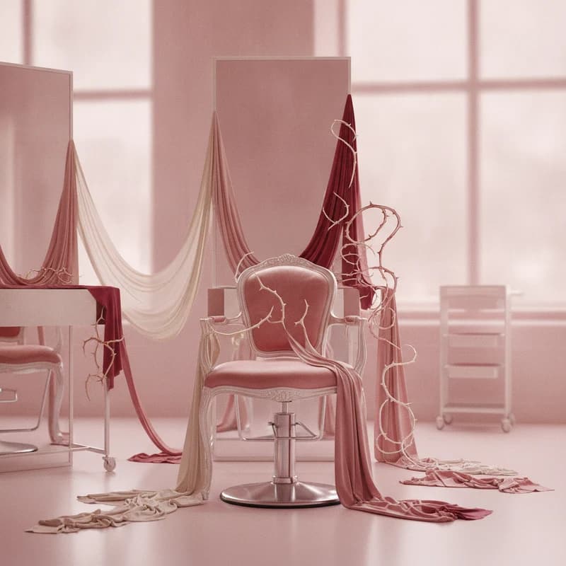 Abstract art representing salon no-shows and empty chairs