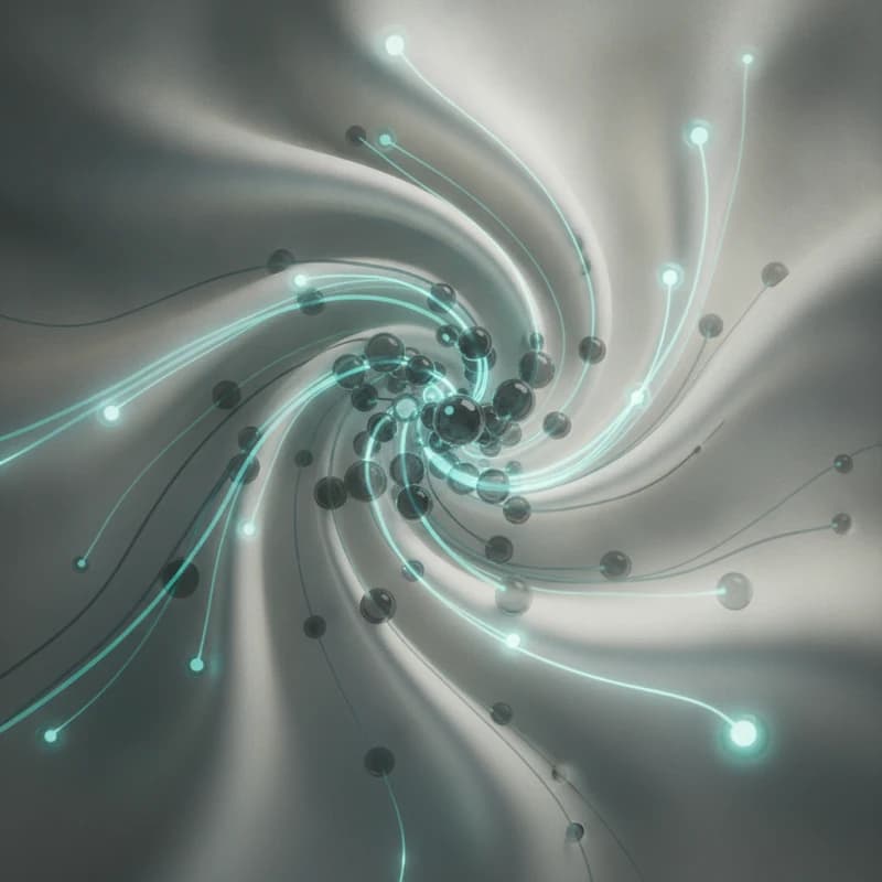 Abstract visual representing for UAE spas AI WhatsApp