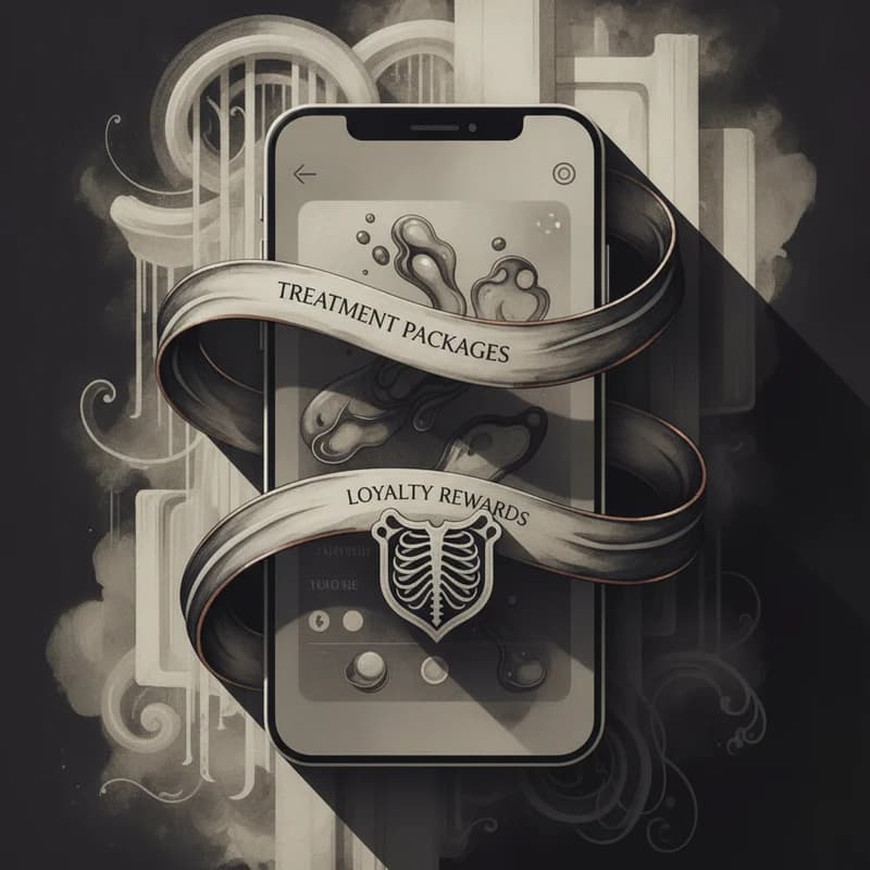 Abstract artistic visual for Mobile Application for Aesthetic & Beauty Clinics