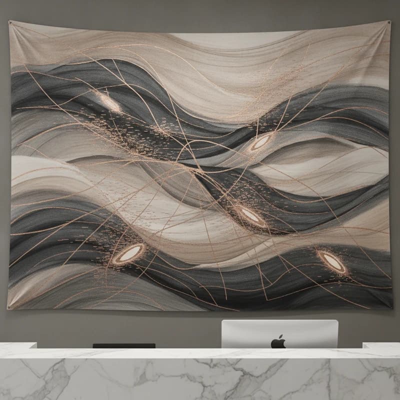 Abstract art representing overwhelming call and message volume at massage centers