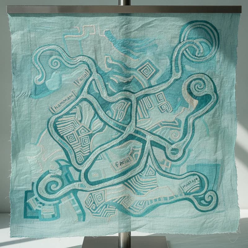 Abstract art representing complex multi-treatment spa bookings
