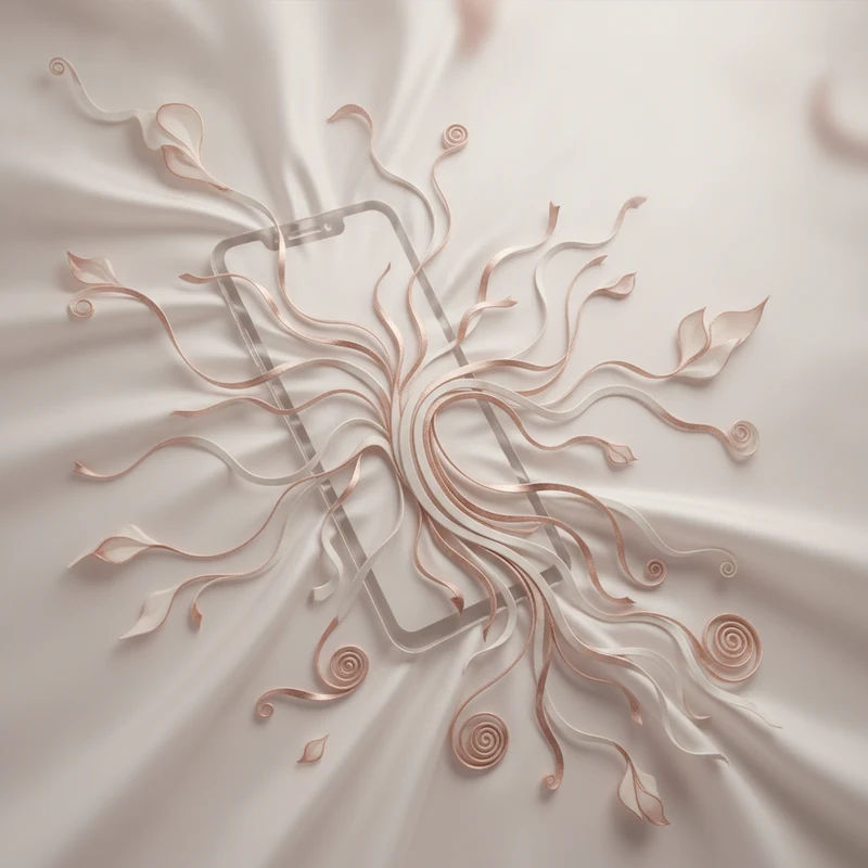 Abstract art representing clinic consultation deposit WhatsApp automation