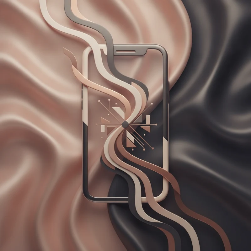Abstract art representing WhatsApp EMR integration for UAE beauty clinics