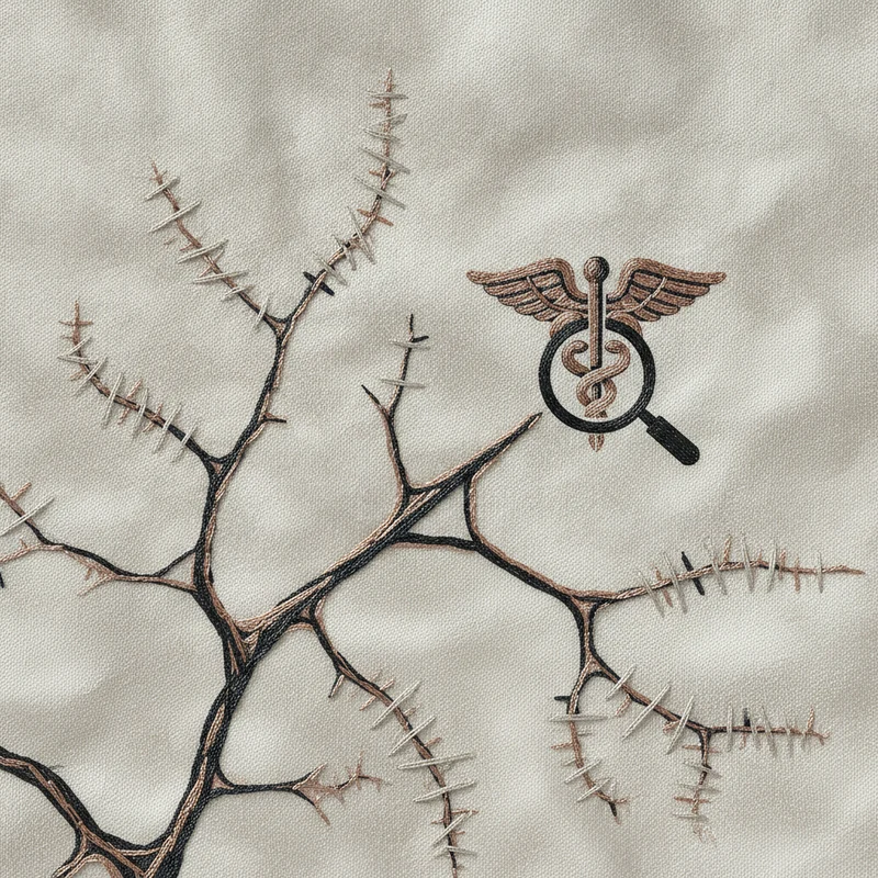 Abstract art representing compliance-aware clinic SEO content