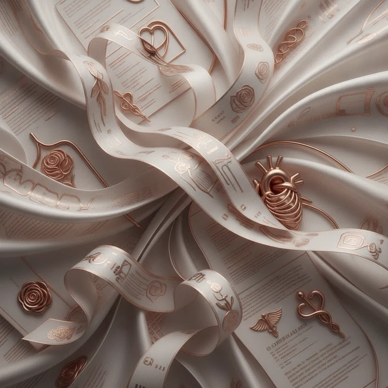 Abstract art representing practitioner credential pages for clinic SEO