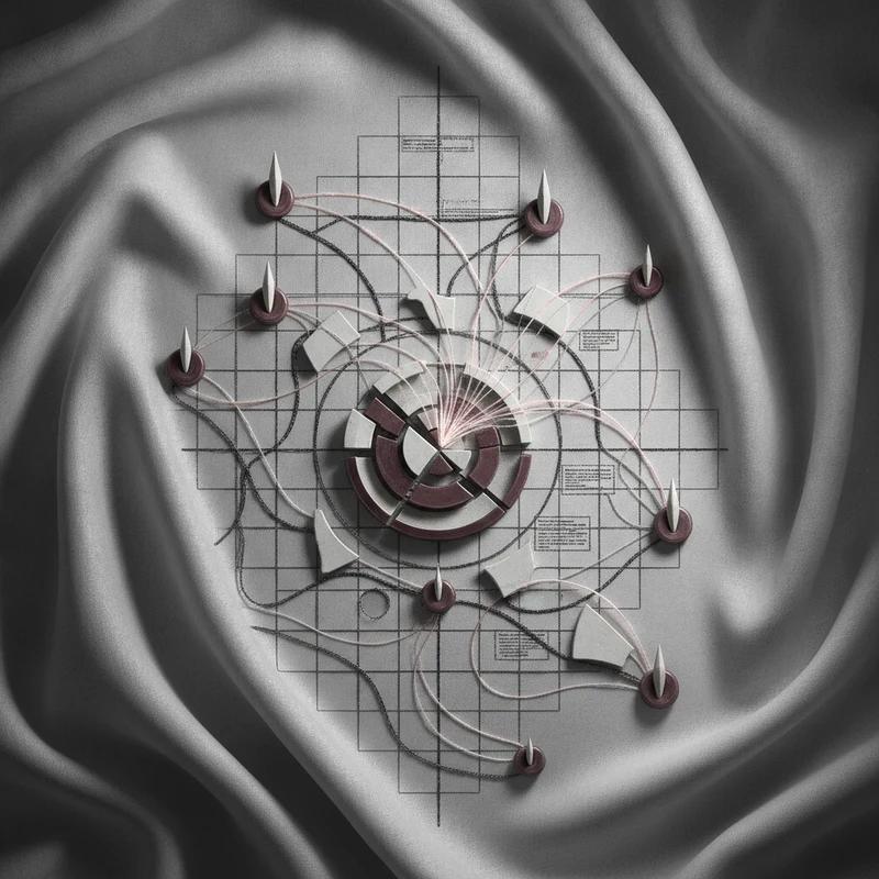 Abstract art representing local SEO and MedicalBusiness schema for aesthetic clinics