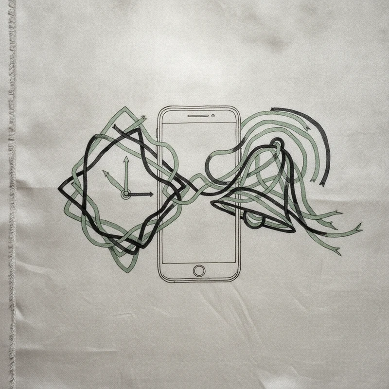 Abstract art representing WhatsApp appointment reminders for massage centers