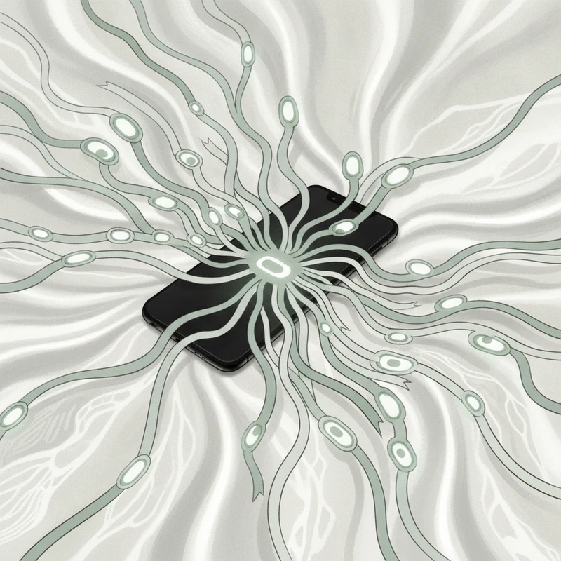 Abstract art representing same-day availability automation for massage centers
