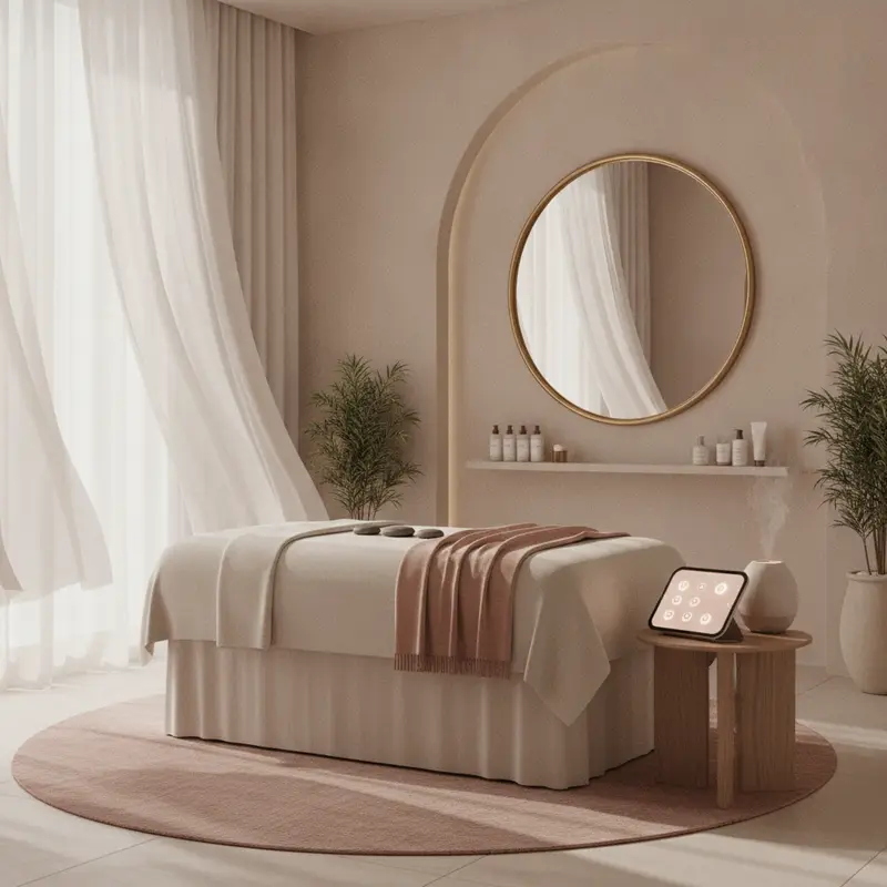 Massage rebooking app at Oasis Bodywork, Abu Dhabi