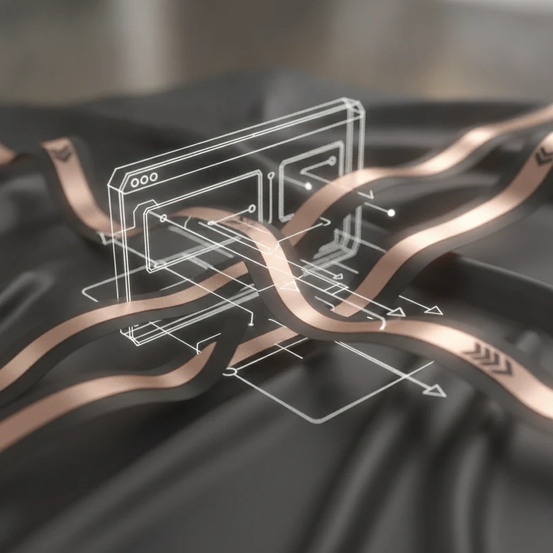 Abstract art representing technical SEO foundations for massage center websites