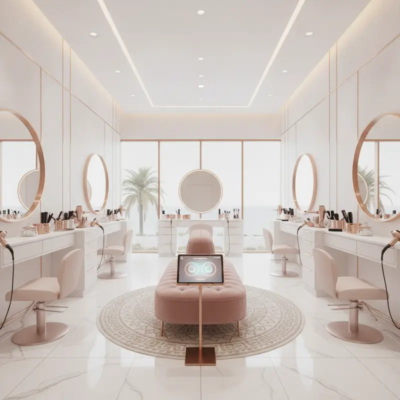 Salon loyalty app experience at Glow Studio, JBR Dubai