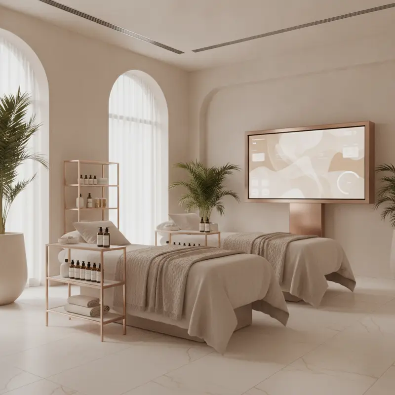 Salon management app dashboard at Bloom Beauty Lounge, Abu Dhabi