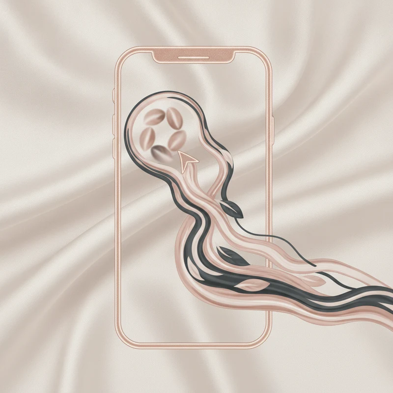 Abstract art representing fast salon app booking flow