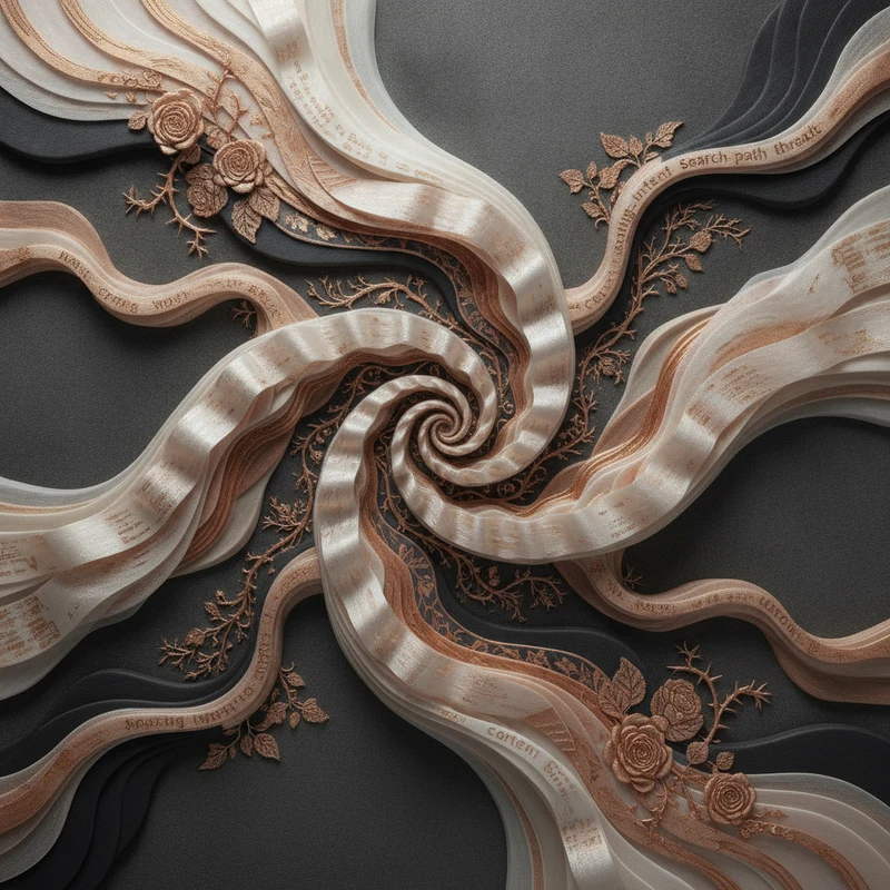Abstract art representing content strategy for salon SEO