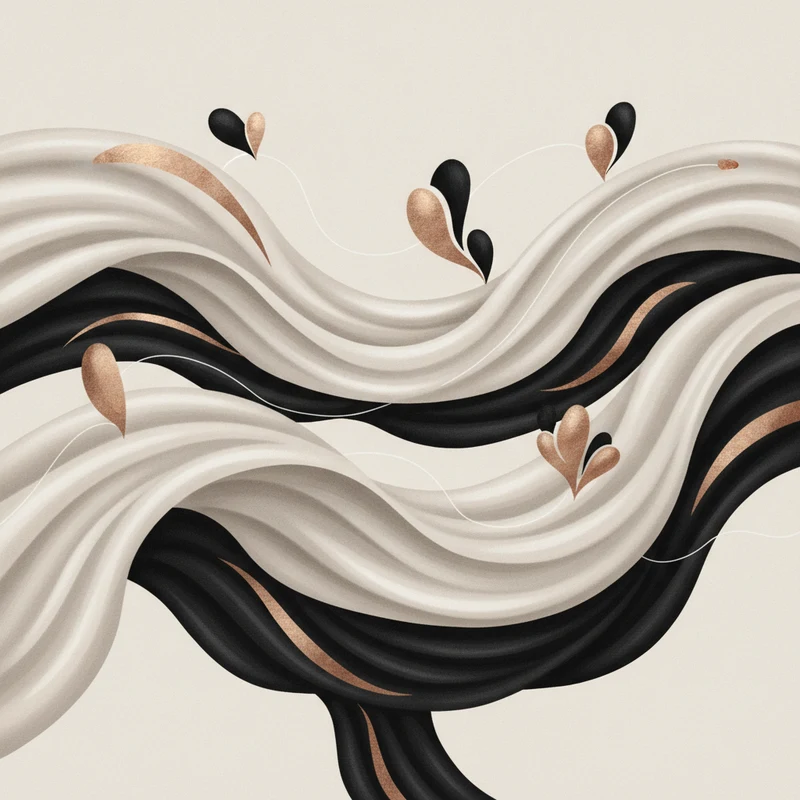 Abstract art representing Google Business Profile optimization for salons