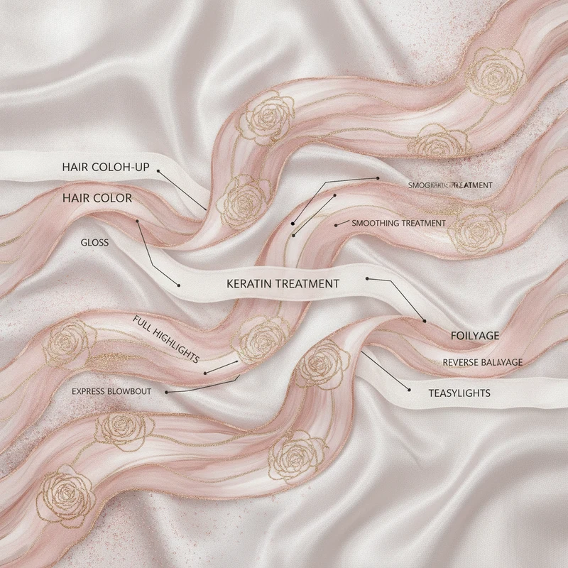 Abstract art representing service landing pages for salon SEO