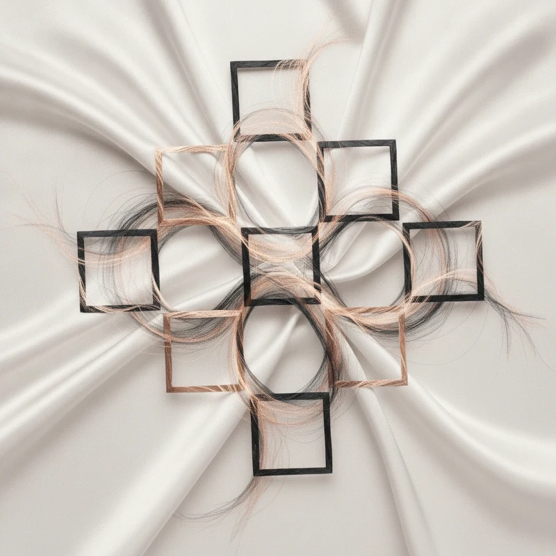 Abstract art representing a stylist portfolio gallery on a salon website