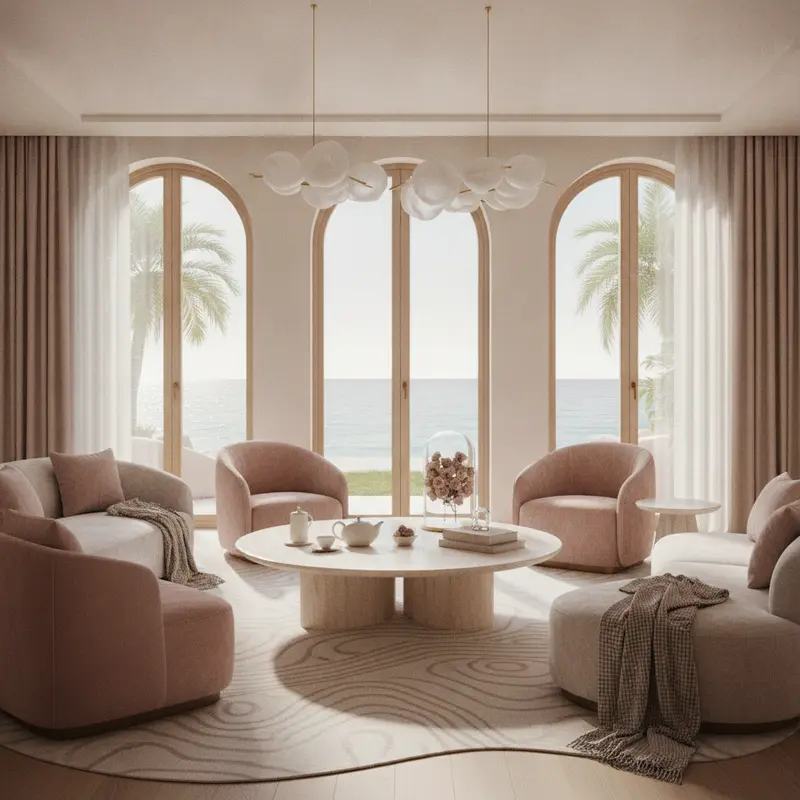 Calm wellness lounge at Azure Wellness Retreat, Palm Jumeirah
