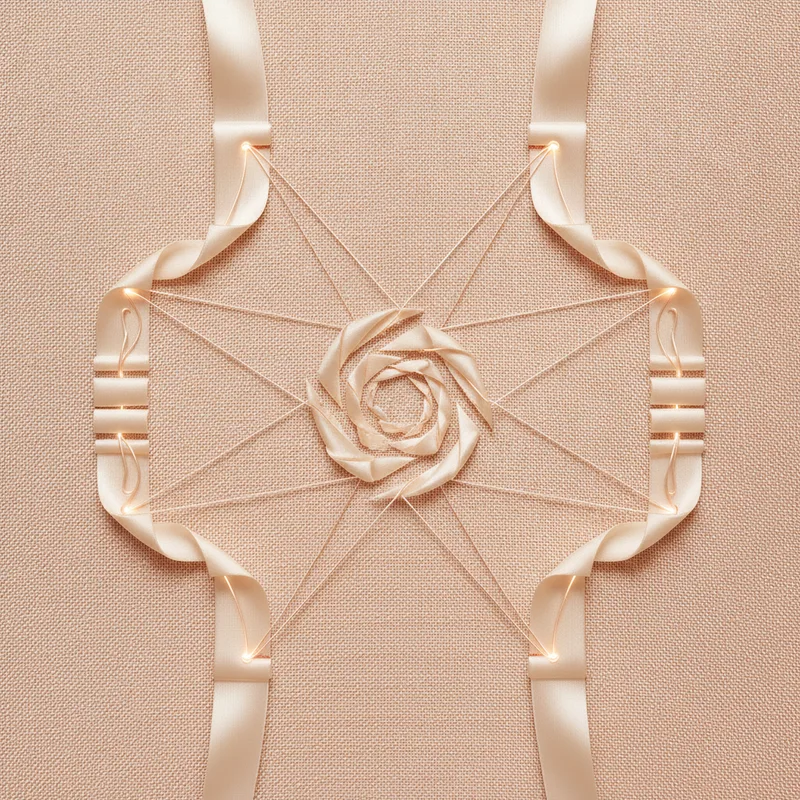 Abstract art representing bilingual English and Arabic spa website structure