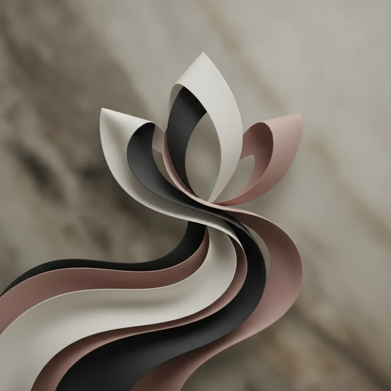 Abstract art representing custom spa website design matched to brand identity